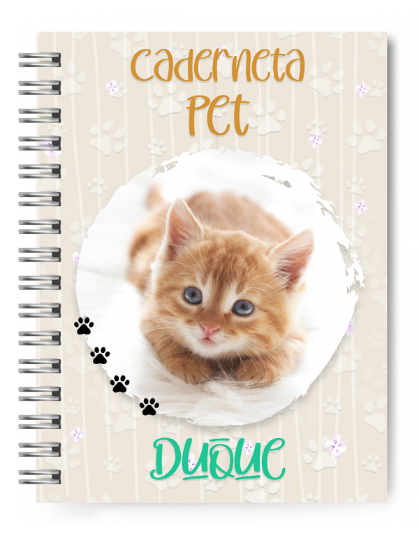 Caderneta Pet Gato (com foto)  #2